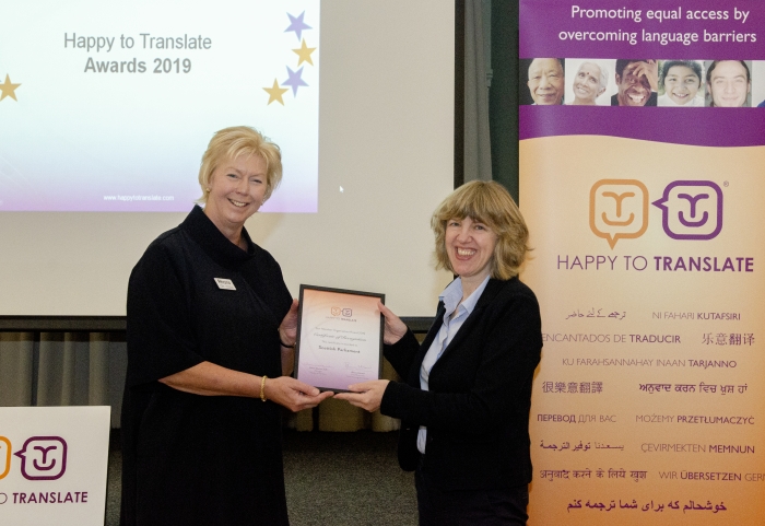 Happy to Translate Member Award Winners