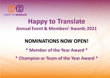 Happy to Translate Members' Awards 2021
